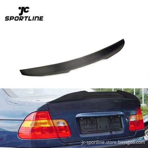 Carbon Fiber High-Kick Rear Spoiler for BMW 3 Series E46 M3 Sedan 1999-2005